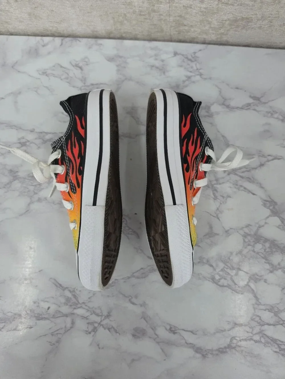 Converse Chuck Taylor All Star Low Archive Flames Kids Toddler Size 12 366197F